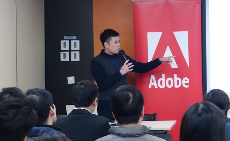 Ben Lam from GrandTech introducing the latest features of Adobe applications